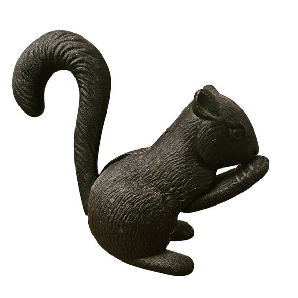 Vintage Cast Iron Black Squirrel Nut Cracker Tail Lever (gg238) - Picture 1 of 8